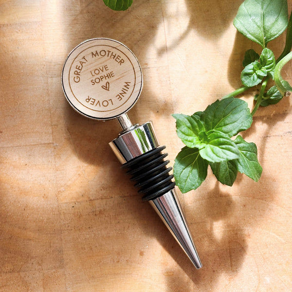 Personalised Wine Bottle Stopper