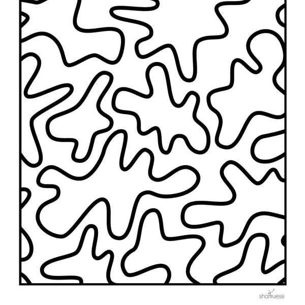 Easy Bold Patterns Colouring Pages Instant Download - ShartrueseColouring Pages