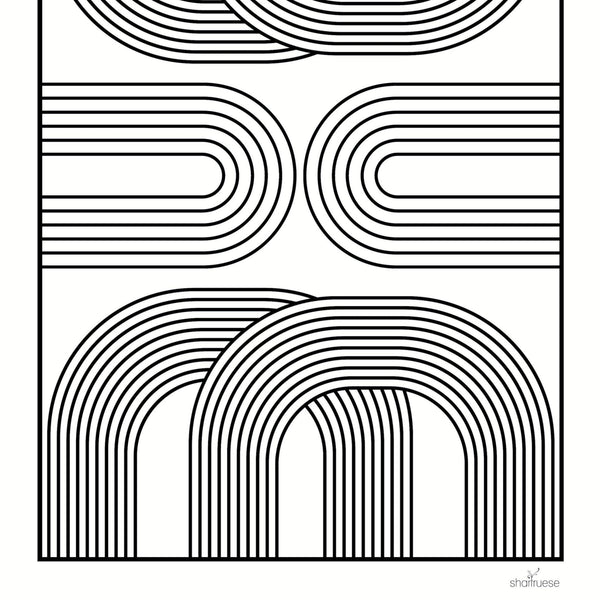 Easy Bold Patterns Colouring Pages Instant Download - ShartrueseColouring Pages