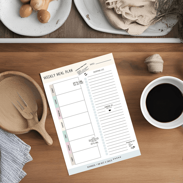 Weekly Meal Planner Printable - ShartrueseWeekly Meal Planner Digital