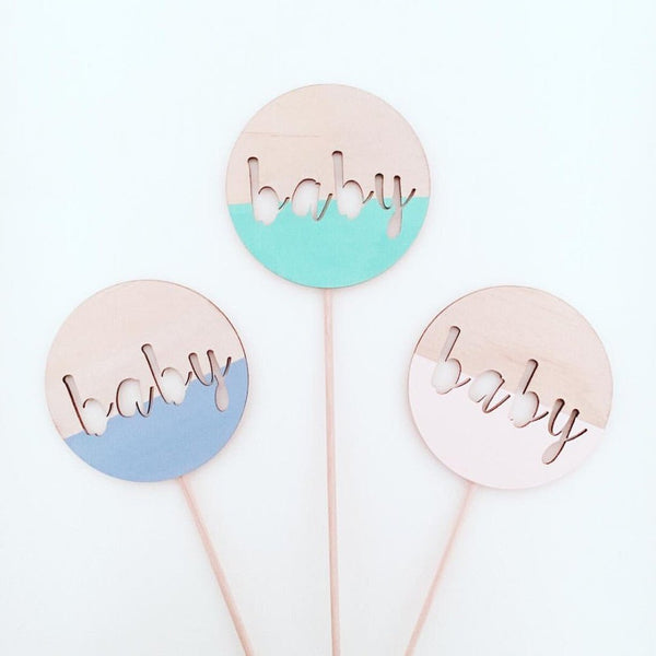 Baby Shower Cake Toppers - ShartrueseCake Topper