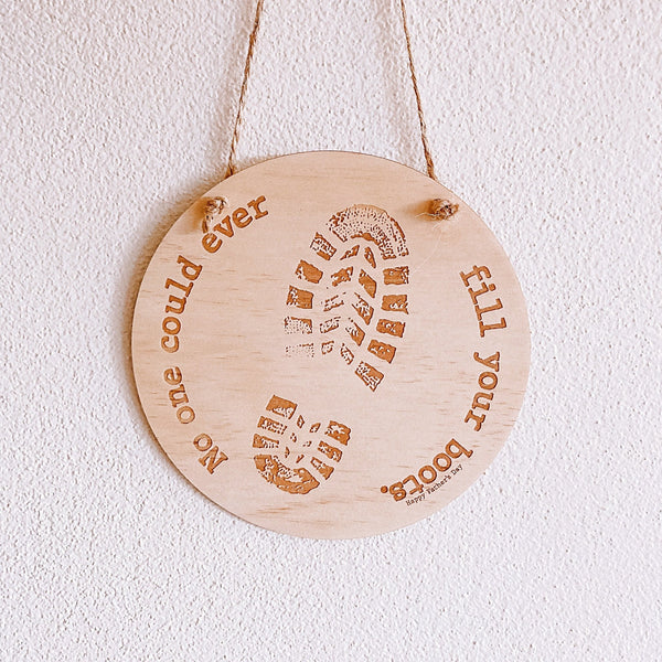 Boot Print Plaque - Shartruese