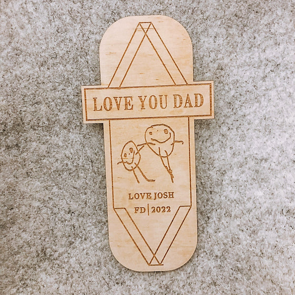 Father's Day Bookmark Affordable Gifts DAD Grandad Australian Handmade Unique Personalised Keepsakes Hard to find Gifts