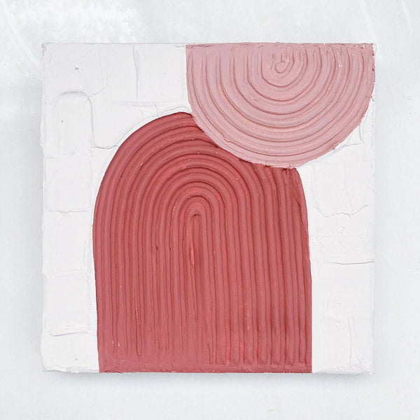 Mini Textured Squares - ShartrueseTextured Art