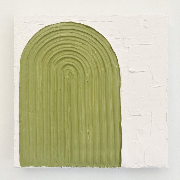 Mini Textured Squares - ShartrueseTextured Art