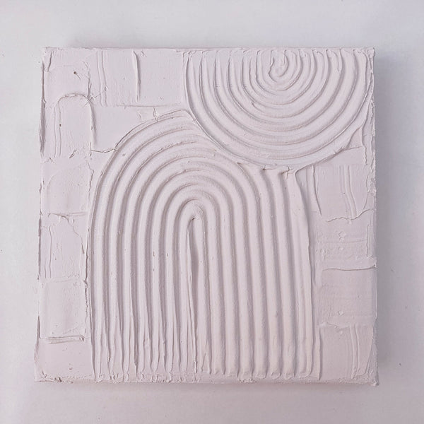 Mini Textured Squares - ShartrueseTextured Art