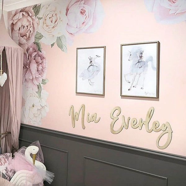 Name/Custom Wall Script - Shartruese