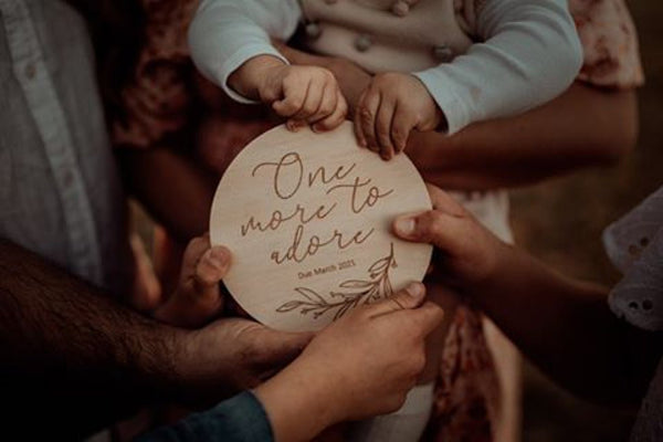 One more to adore Announcement Plaque - Shartruese