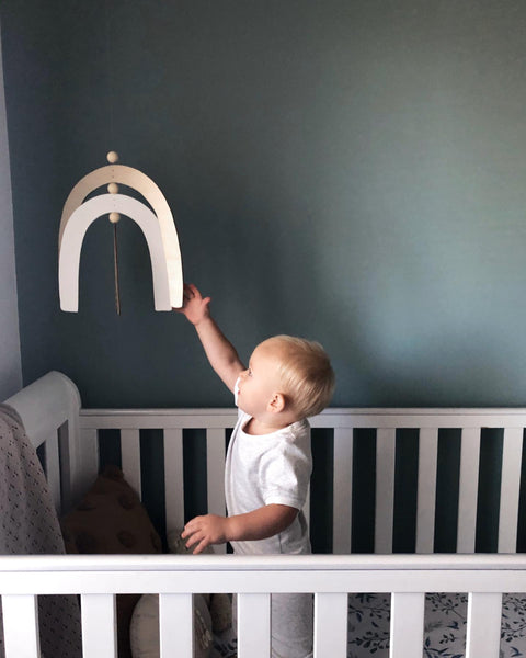 Rustic Rainbow Mobile - ShartrueseNursery Mobile