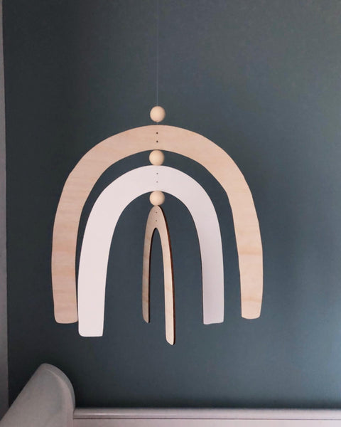 Rustic Rainbow Mobile - ShartrueseNursery Mobile