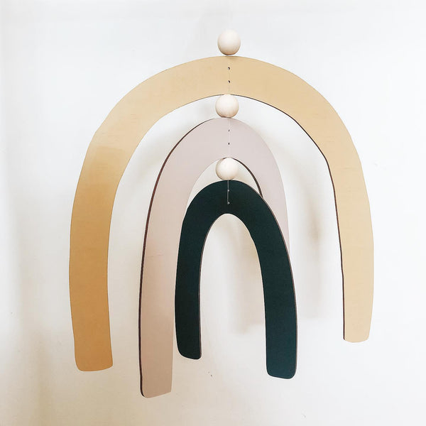 Rustic Rainbow Mobile - ShartrueseNursery Mobile