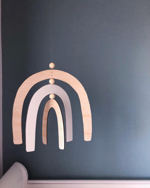 Rustic Rainbow Mobile - ShartrueseNursery Mobile