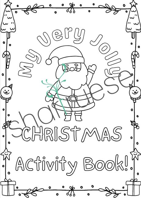 100 Pages of Christmas Activities - ShartrueseColouring Pages
