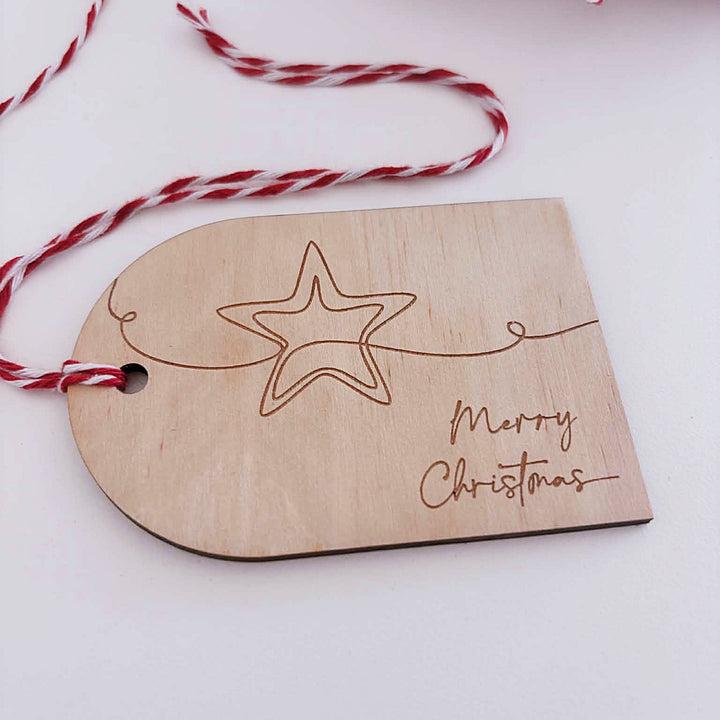 Christmas Wooden Gift Tags | Set of 6