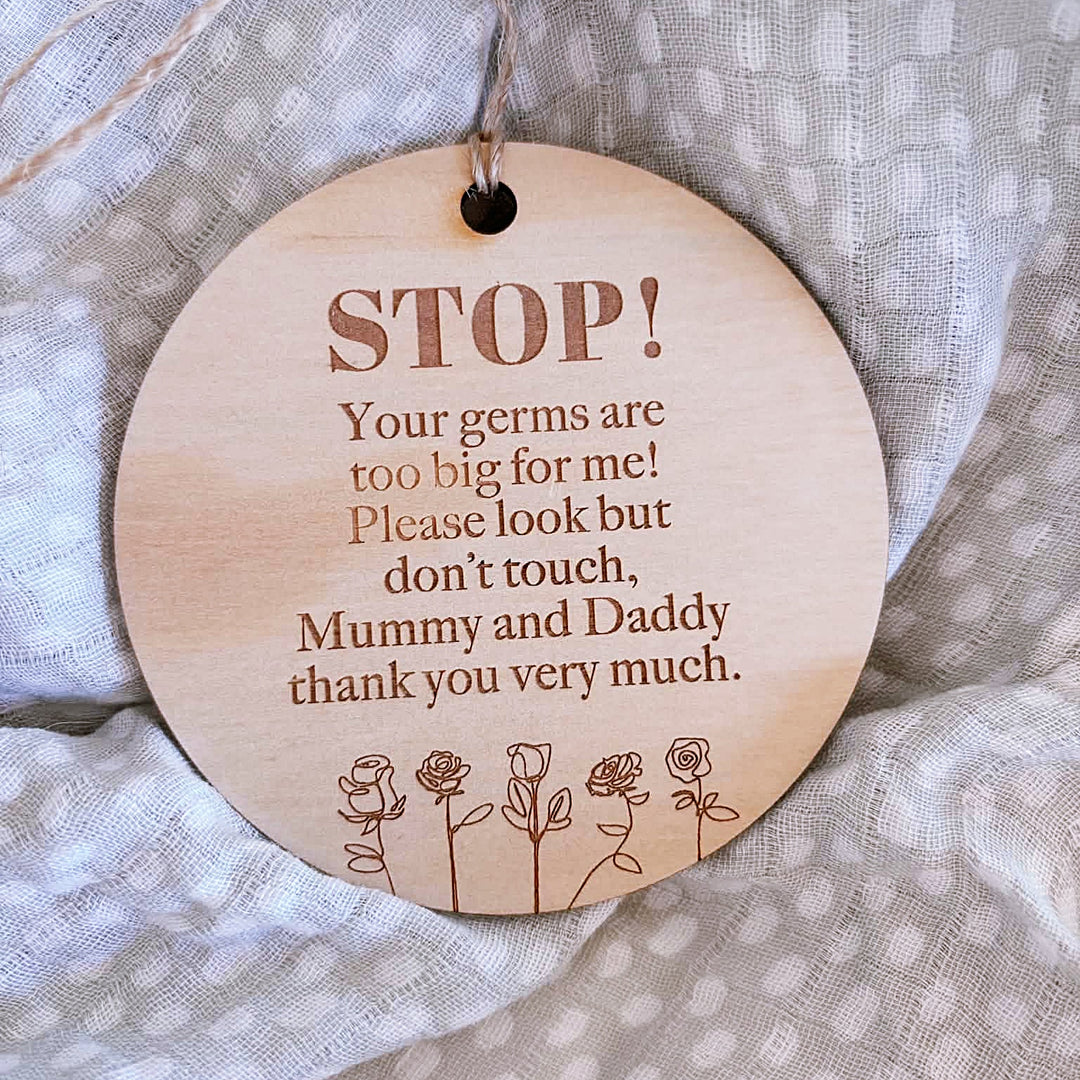 Pram Guard | Do Not Touch Baby Plaque