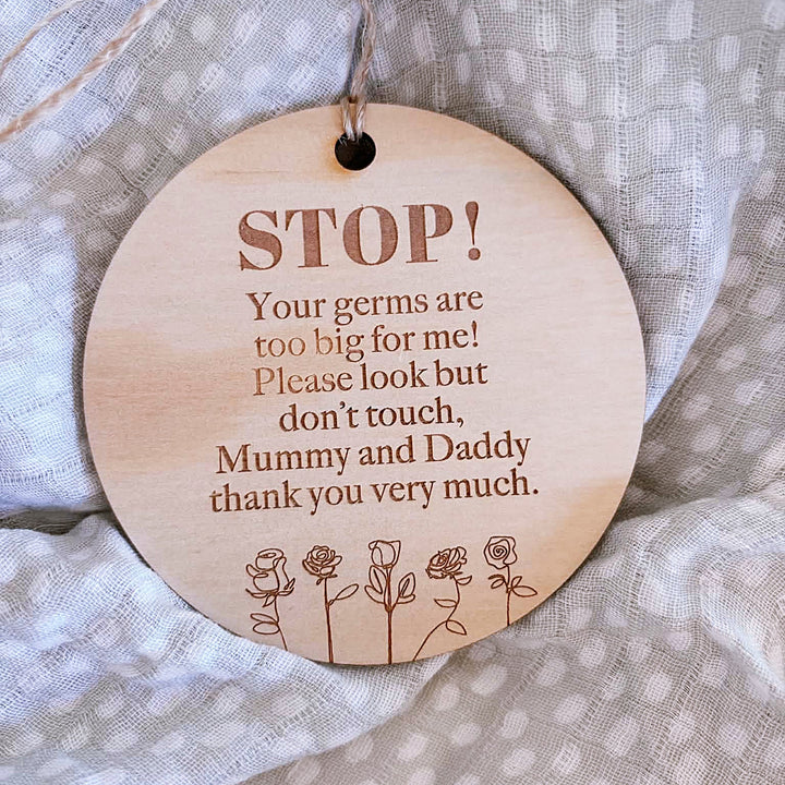 Pram Guard | Do Not Touch Baby Plaque