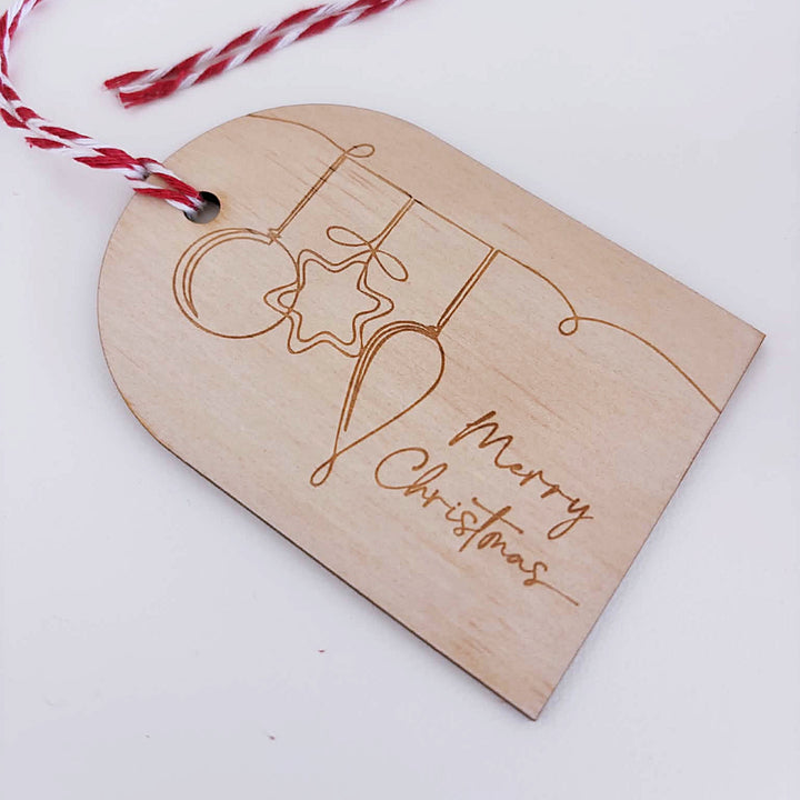 Christmas Wooden Gift Tags | Set of 6