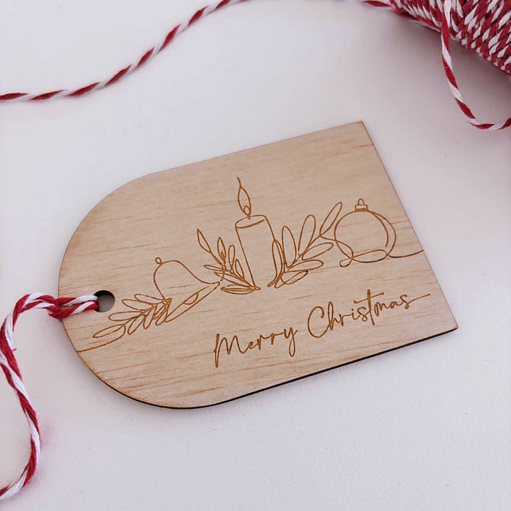 Christmas Wooden Gift Tags | Set of 6