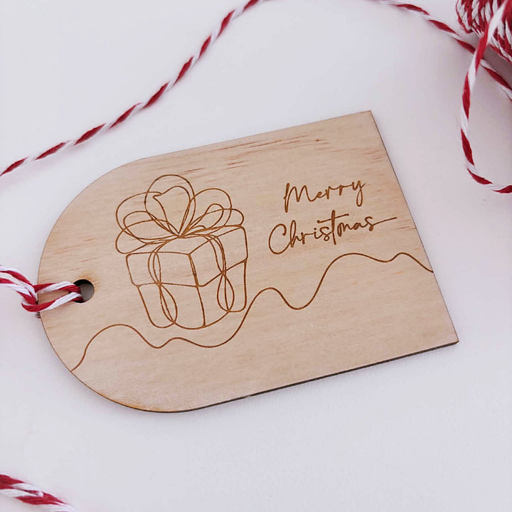 Christmas Wooden Gift Tags | Set of 6