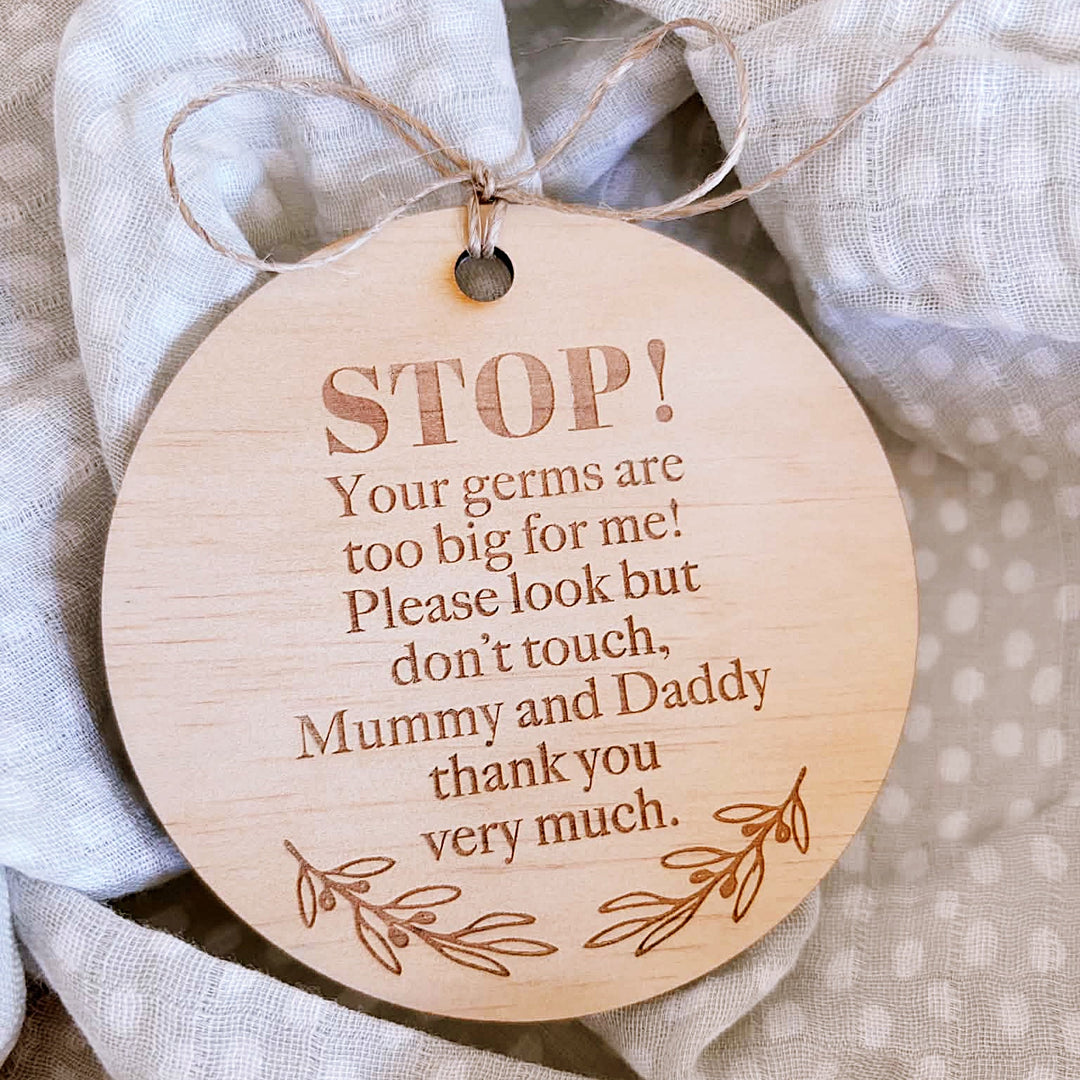 Pram Guard | Do Not Touch Baby Plaque