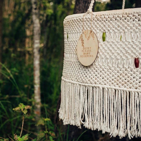 Zilvi Baby Sleeping Wildflower Plaque