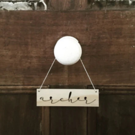 Zilvi Mini Name Plaque - Script Font