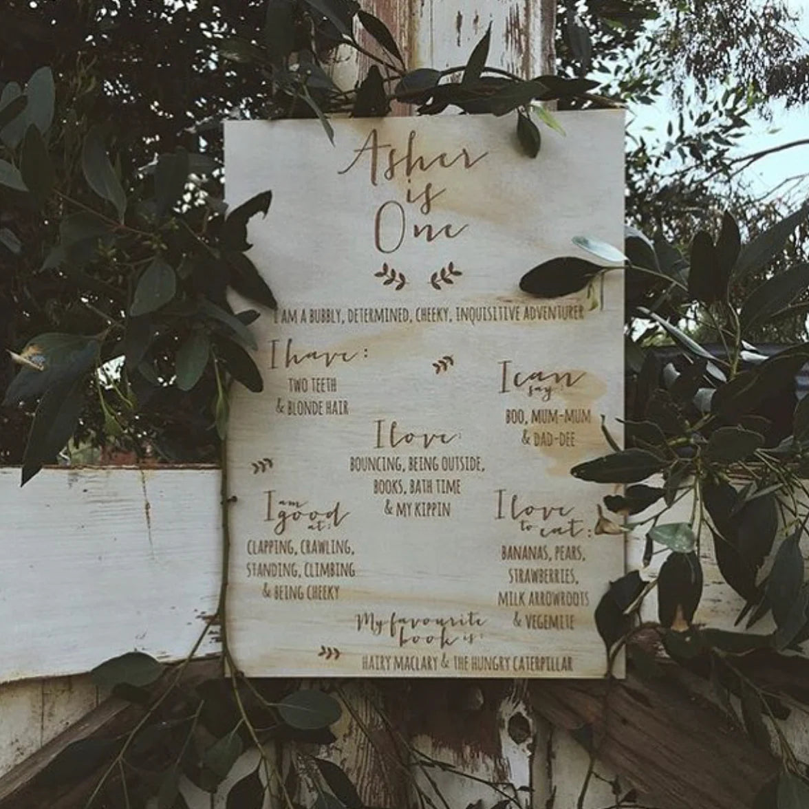 Zilvi Vine Birthday Board