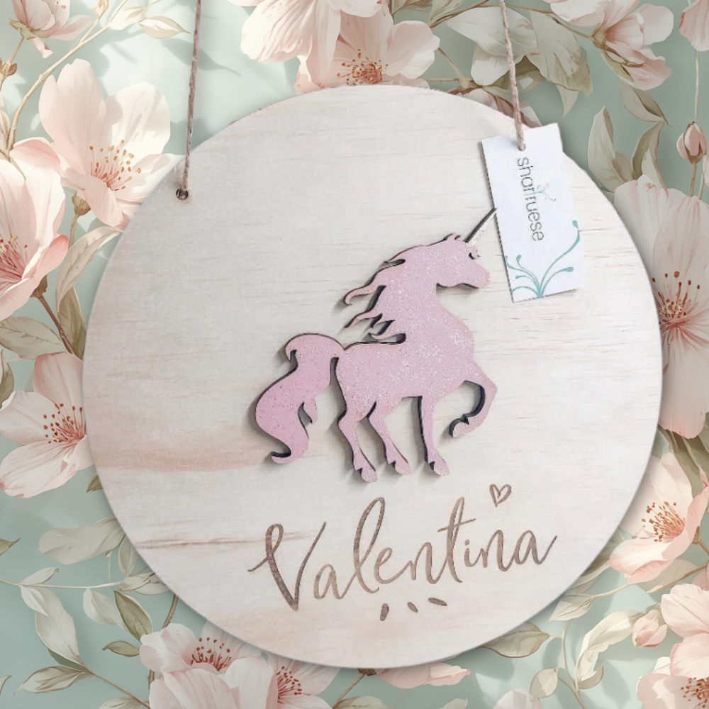3D Unicorn Plaque