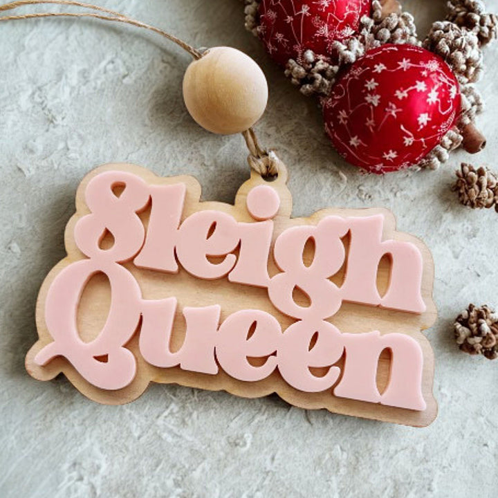 "Sleigh Queen" Christmas Ornament