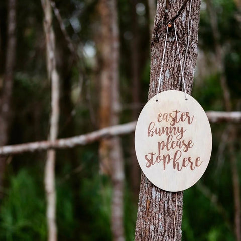 Zilvi Easter Bunny Plaque