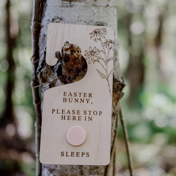 Zilvi Easter Bunny Countdown Door Hanger