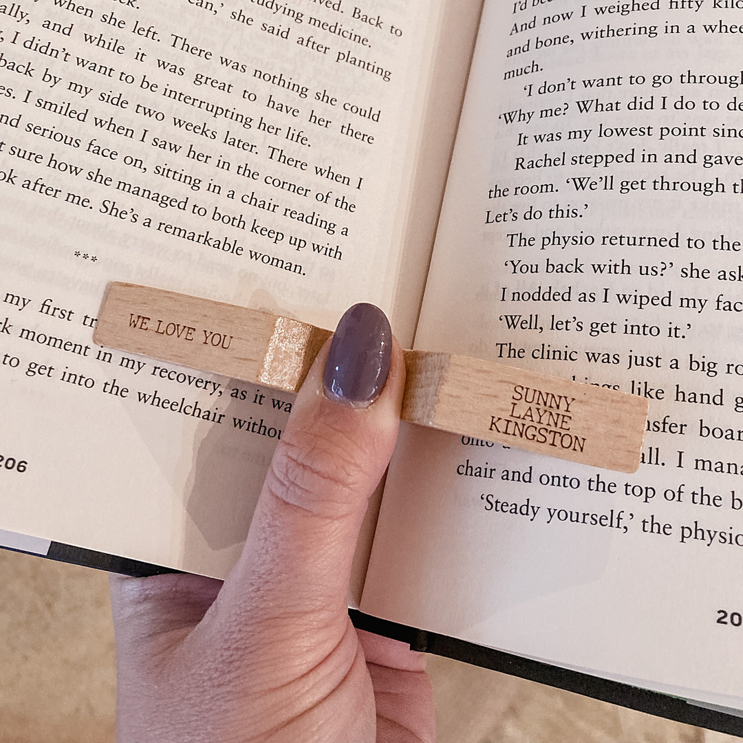 Personalised Book Page Opener