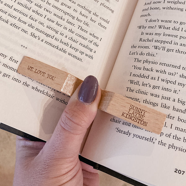 Personalised Book Page Opener