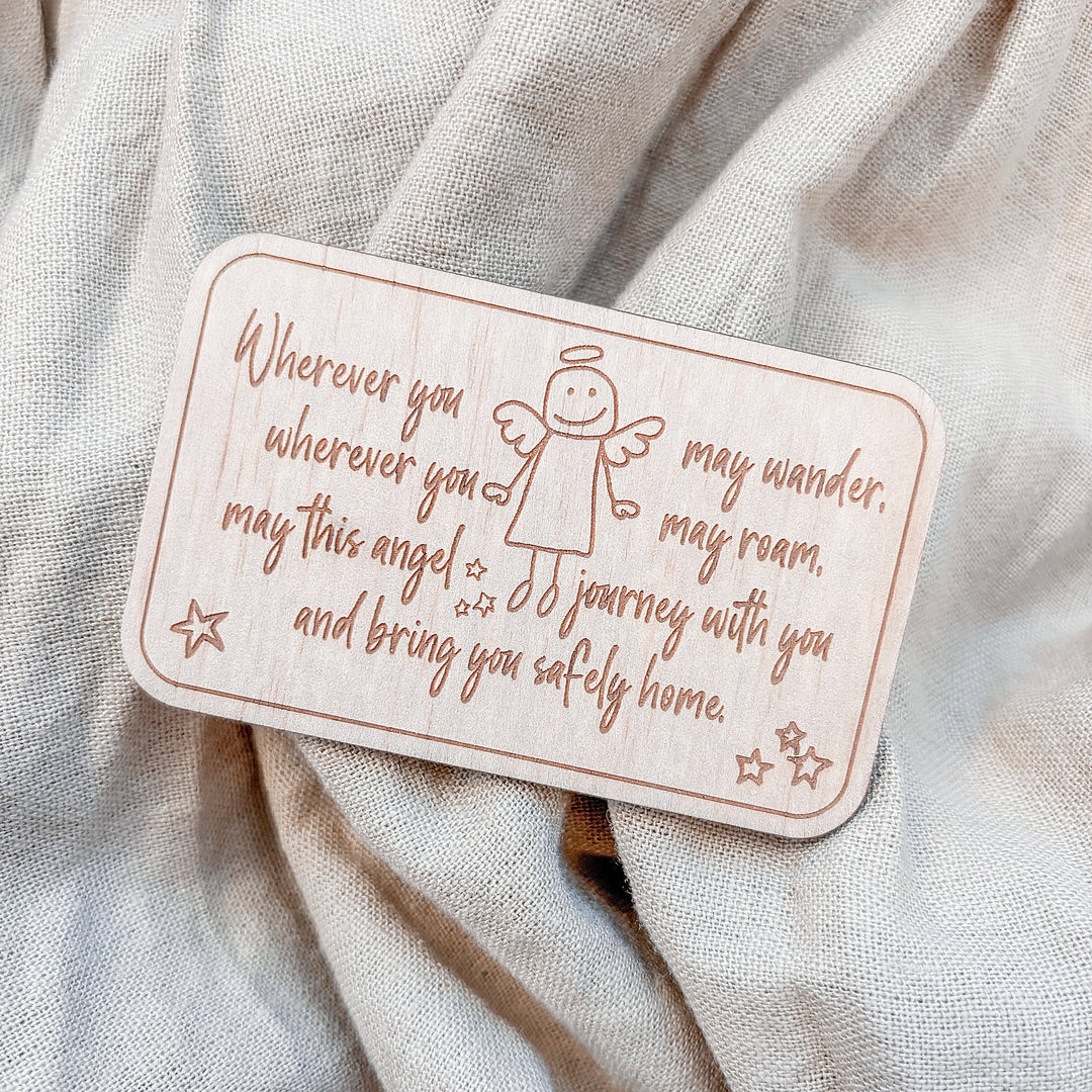 Angel Travel Keepsake - Travel Wallet Card - Well Wishes