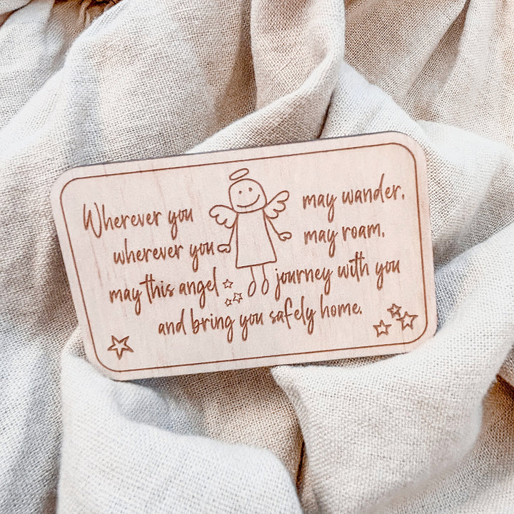 Angel Travel Keepsake - Travel Wallet Card - Well Wishes