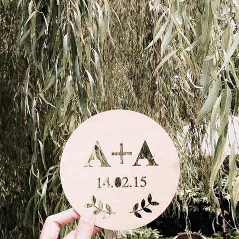 Zilvi Mini Lovers Initial Plaque