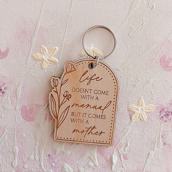 Arch Floral Personalised Key Chains - Mother's Day
