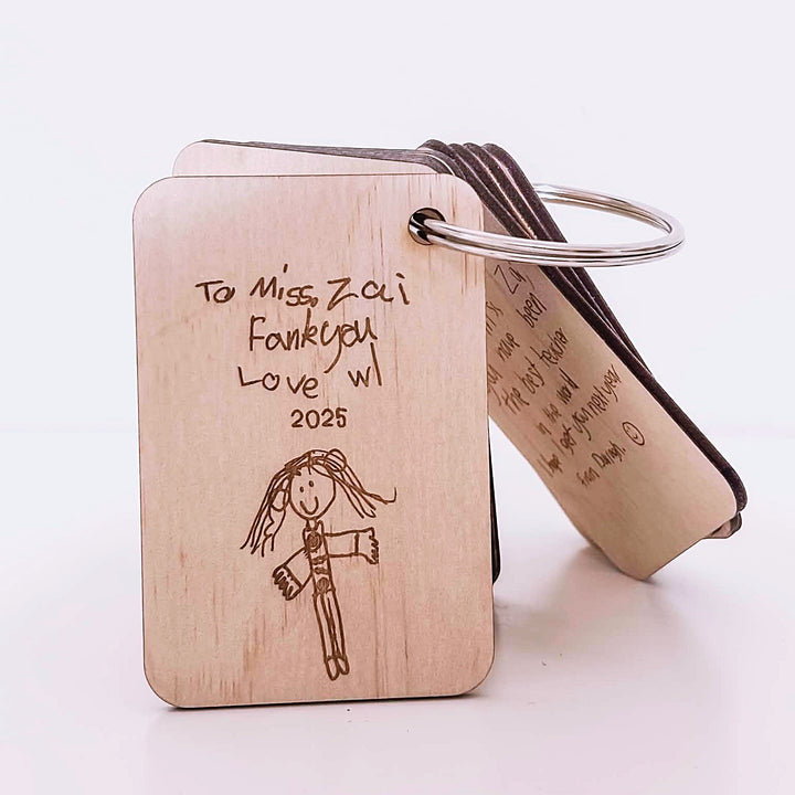 Personalised Group Teacher Gift Flip Book || Class Drawings/Writing