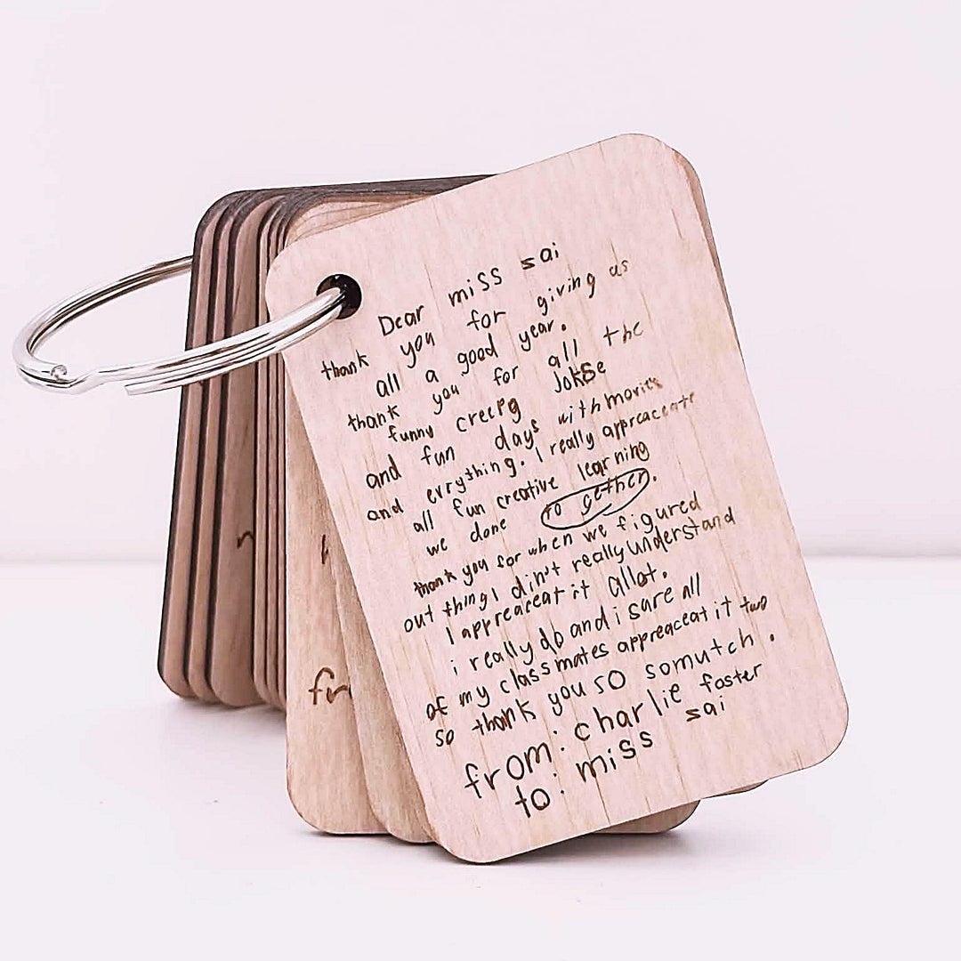 Personalised Group Teacher Gift Flip Book || Class Drawings/Writing