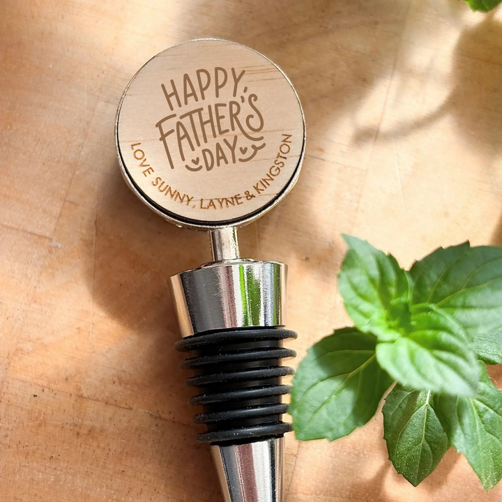 Bottle stopper with &