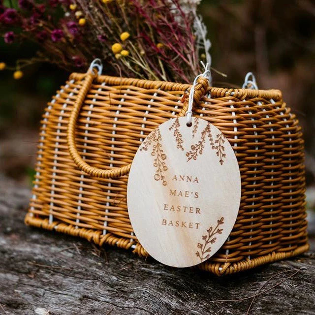 Zilvi Easter Personalised Easter Script Tag or Spike - Wildflower