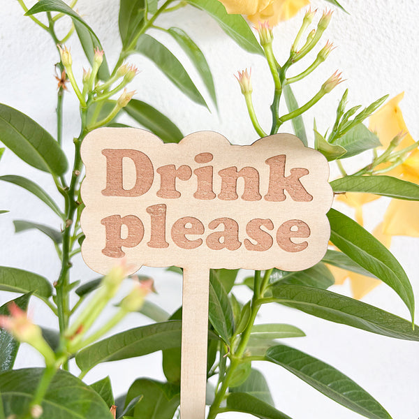Wooden Garden Stakes - Humor for the Green Thumbs - Mother's Day