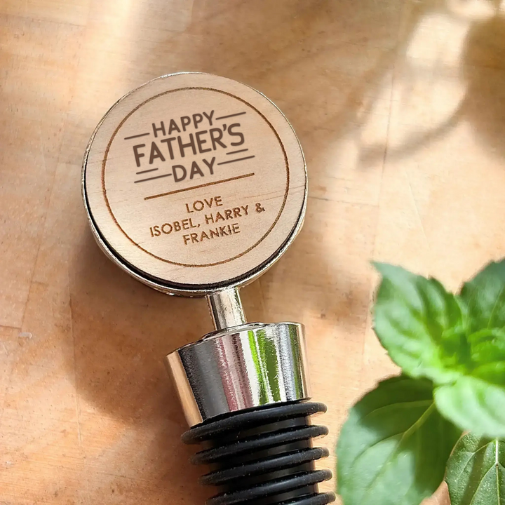 Personalised Wine Bottle Stopper - Wine Lover - Mother&
