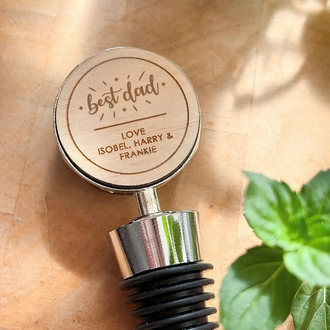 Personalised Wine Bottle Stopper - Wine Lover - Mother&