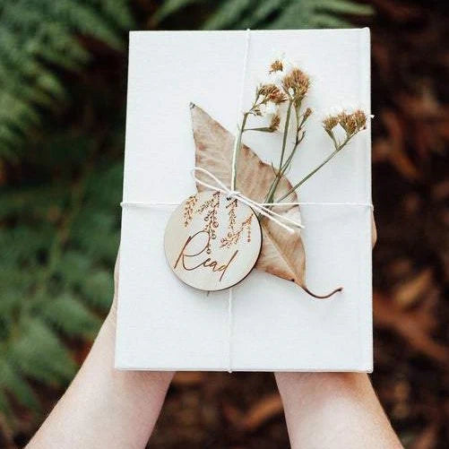 Zilvi Want, Need, Wear, Read Gift Tags - Wildflower