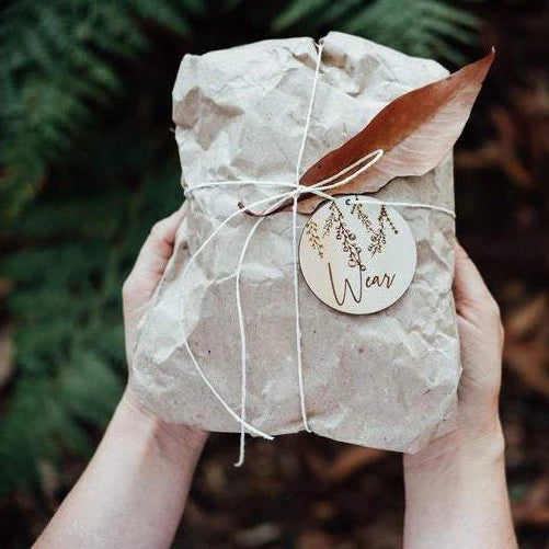 Zilvi Want, Need, Wear, Read Gift Tags - Wildflower