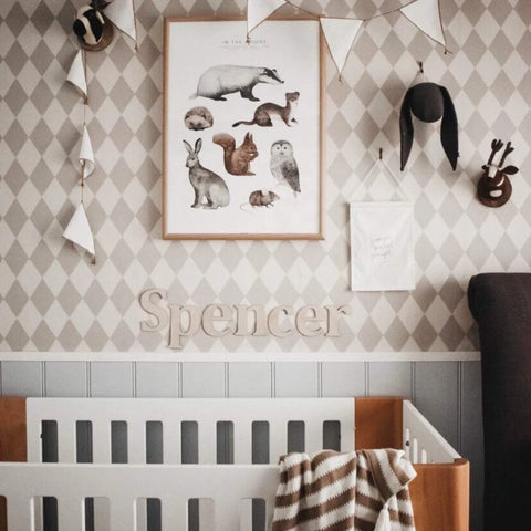 Zilvi Timber Wall Words - Traditional Font