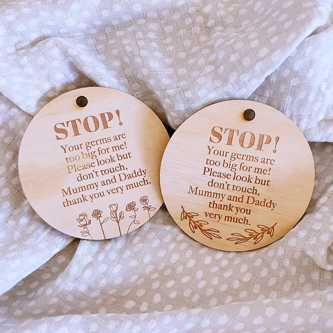 Pram Guard | Do Not Touch Baby Plaque