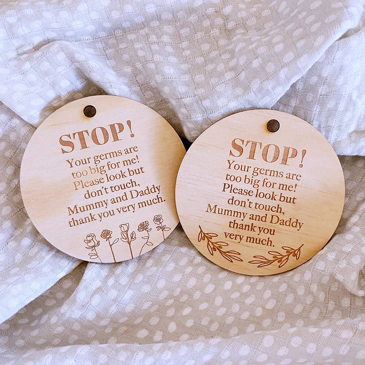 Pram Guard | Do Not Touch Baby Plaque