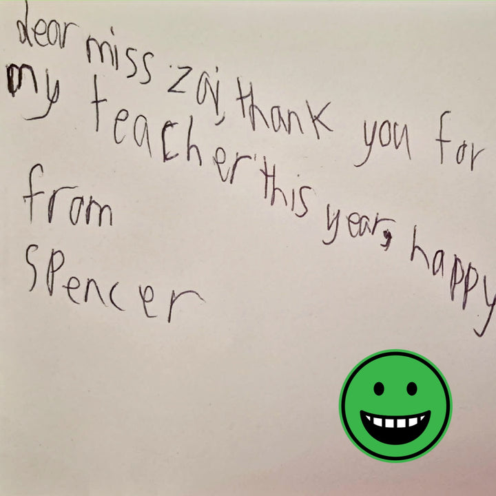 Personalised Group Teacher Gift Flip Book || Class Drawings/Writing